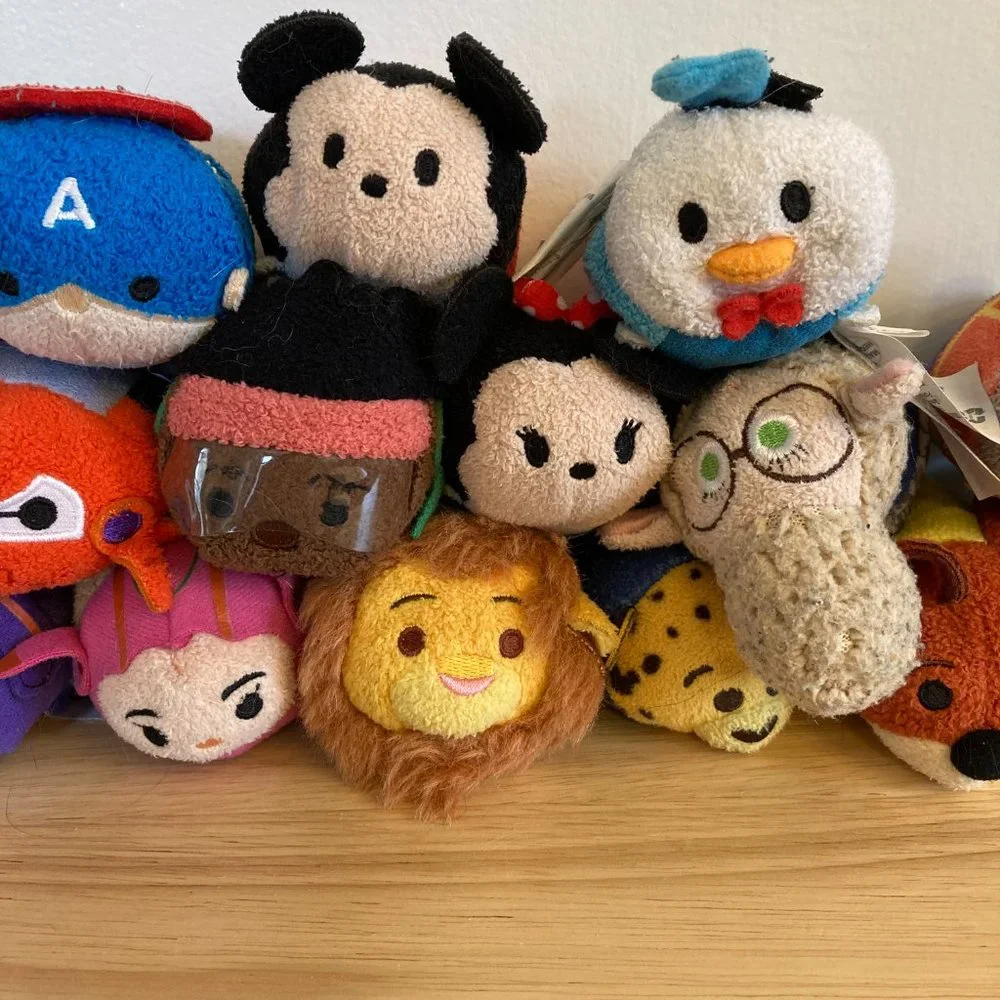 Disney Tsum Tsum Mini 3” Plush Lot Of 17 Marvel Big Hero 6 Mufasa Hulk Mickey - Picture 3 of 4